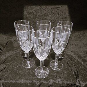 Vtg Noritake STENMARK Crystal Stemmed Water/Ice Tea Goblets